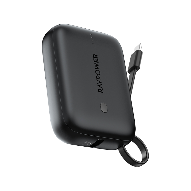 RavPower 3-Port PD 20W 10000 mAh Power Bank - Black