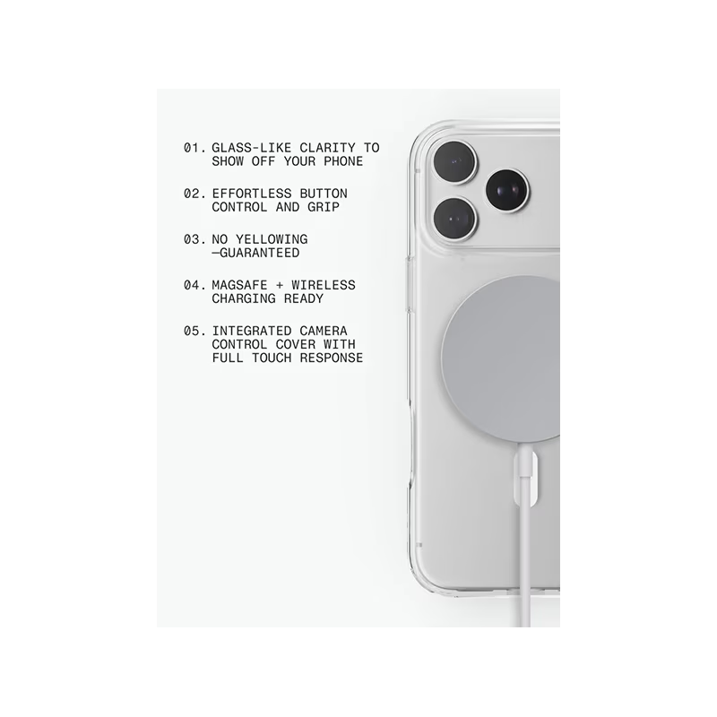 BodyGuardz Accent MagSafe Clear Case for Apple iPhone 18 Pro / Apple iPhone 17 Pro - Clear