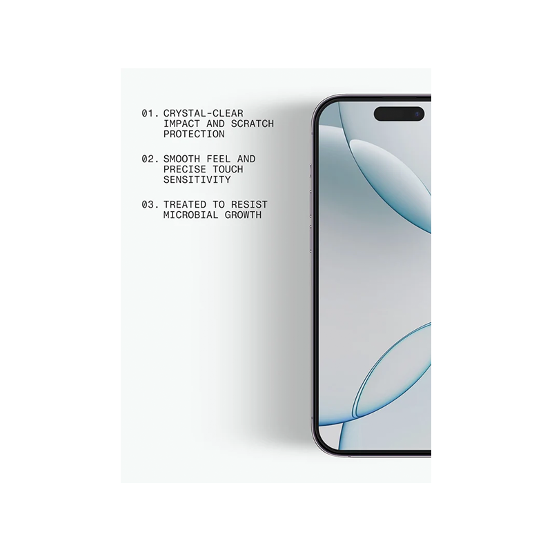 BodyGuardz Pure 3 Screen Protector - For Apple iPhone Duo / Clear