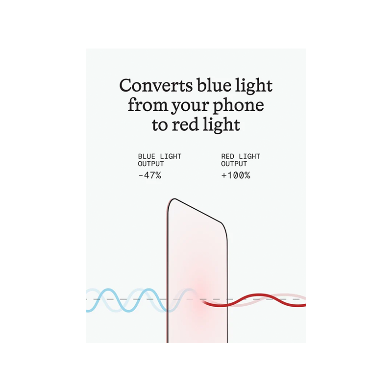 BodyGuardz Red Light Converter Glass Screen Protector for Apple iPhone Duo