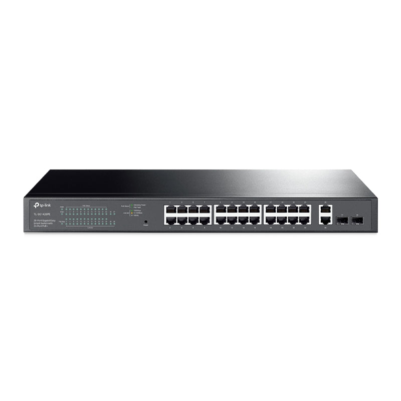 TP-Link (TL-SG1428PE) 28-Port Gigabit Easy Smart Switch with 24-Port PoE+ - 56 Gbps / LAN