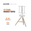 Porodo TV Stand Wooden Tripod