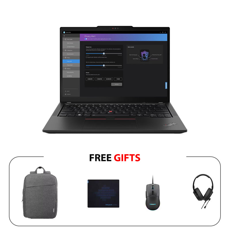 لينوفو ثينك باد X13 الجيل 5 جهاز كمبيوتر - 13.3" WUXGA / ألترا 7 155U / 16 جيجابايت / 512 جيجابايت (NVMe م.2 إس إس دي) / دوس (بدون نظام تشغيل)  دوس (بدون نظام تشغيل) / ضمان ثلاث سنوات / الإنجليزية / إنجليزي / أسود / لابتوب