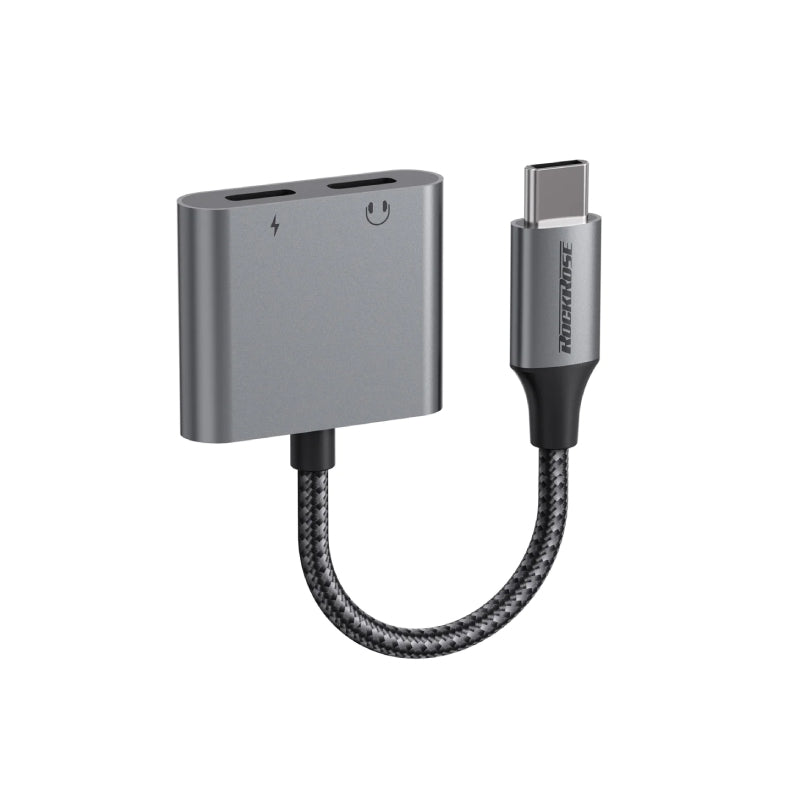 USB-C to USB-C+USB-C Adapater(Charging&Phone Call&Music)