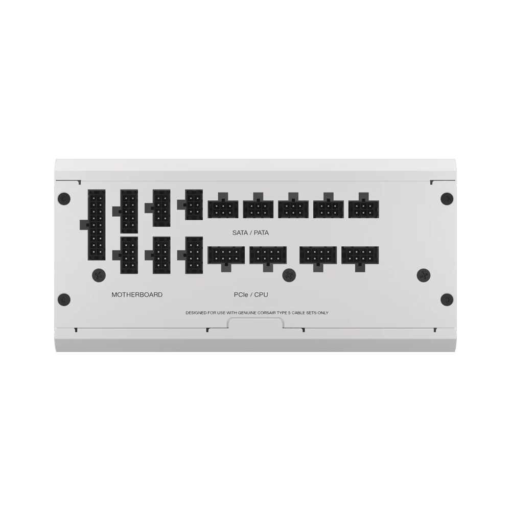 CORSAIR RM1200x 80 Plus Gold Shift Fully Modular Low Noise Side Connectors Power Supply - 1200W / White
