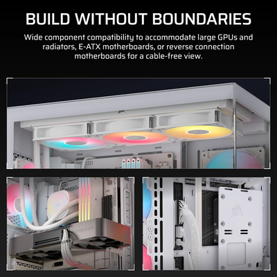 CORSAIR 3500X RS-R ARGB Mid Tower Case - White