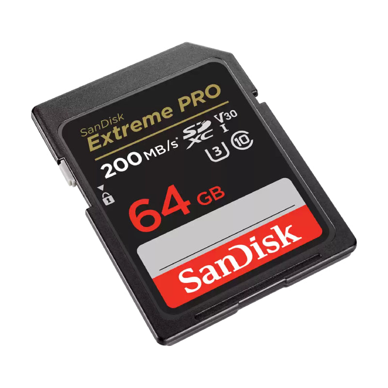 SanDisk Extreme PRO SDHC/SDXC UHS-I Card - 64GB / Up to 200 MB/s