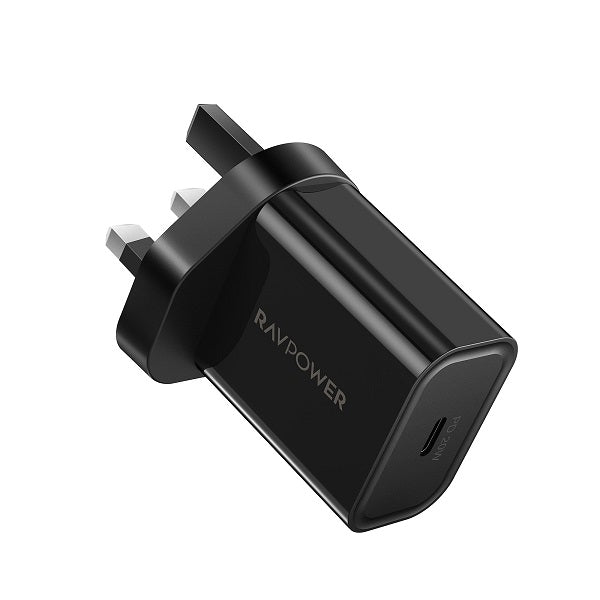 RAVPower RP-PC147 PD Pioneer Wall Charger UK - 20W / Black