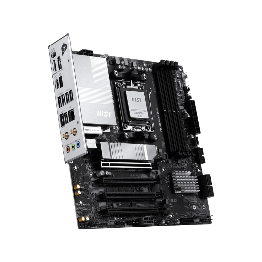 MSI PRO B850M-P Motherboard - DDR5 / Wi-Fi / Bluetooth / HDMI / DisplayPort / USB - Black
