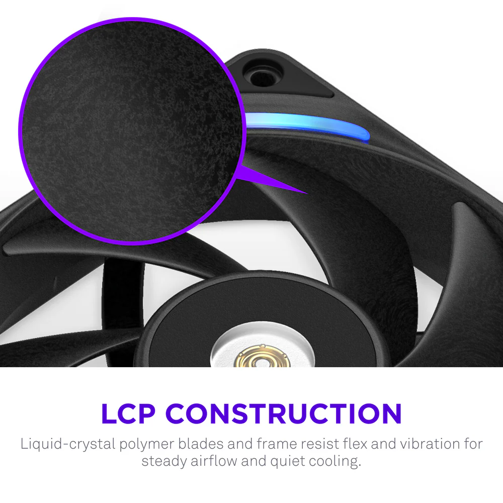 NZXT F360X Performance RGB Single Frame Case Fan - 360mm / Black