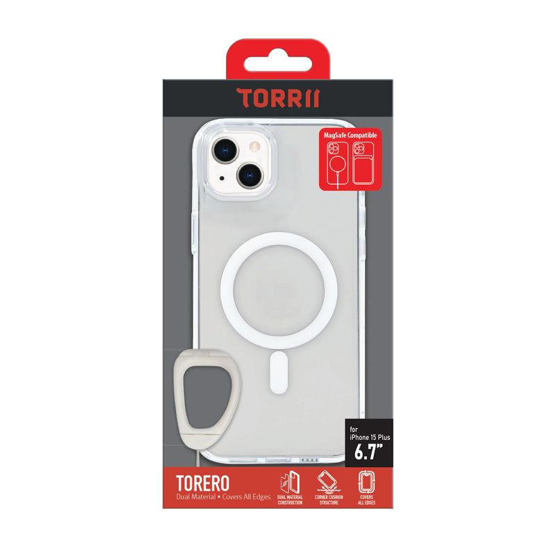 Torrii Torero Magsafe Case Anti-Bacterial Coating - iPhone 15 Plus / 14 Plus / Clear