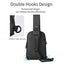 Wiwu Crossbody Sports Backpack With Usb Charging And Headphone Slots - Black