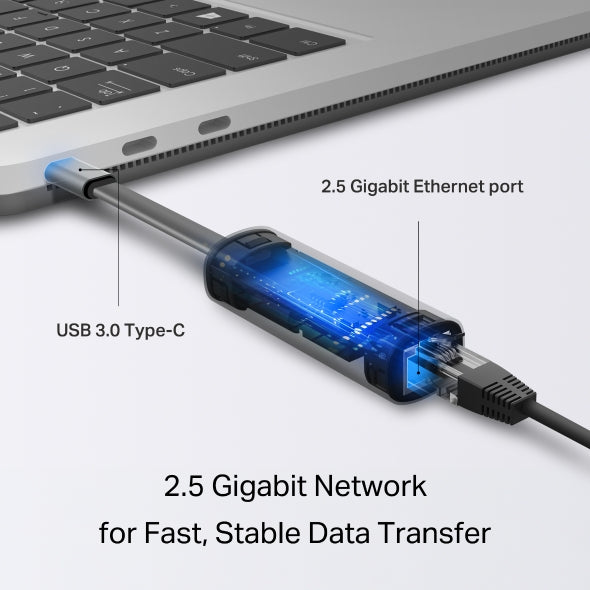 TP-Link UE302C USB Type-C to 2.5 Gigabit Ethernet Network Adapter