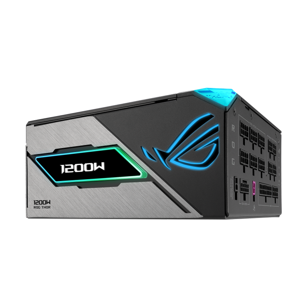 ASUS ROG THOR ATX 3.1 PCIe Gen 5 80 Plus Platinum Power Supply - 1200W / Black