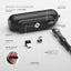 Statik Snap-N-Charge Magnetic Tips V3 Power Bank - 3200mAh / USB-C / Lightning / Micro USB / Black