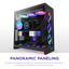 NZXT H9 Flow RGB+ (2025) Dual-Chamber Mid Tower Case With RGB Fans & Control Hub - All Black