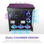 NZXT H9 Flow RGB (2025) Dual-Chamber Mid Tower Case With RGB Fans - Black