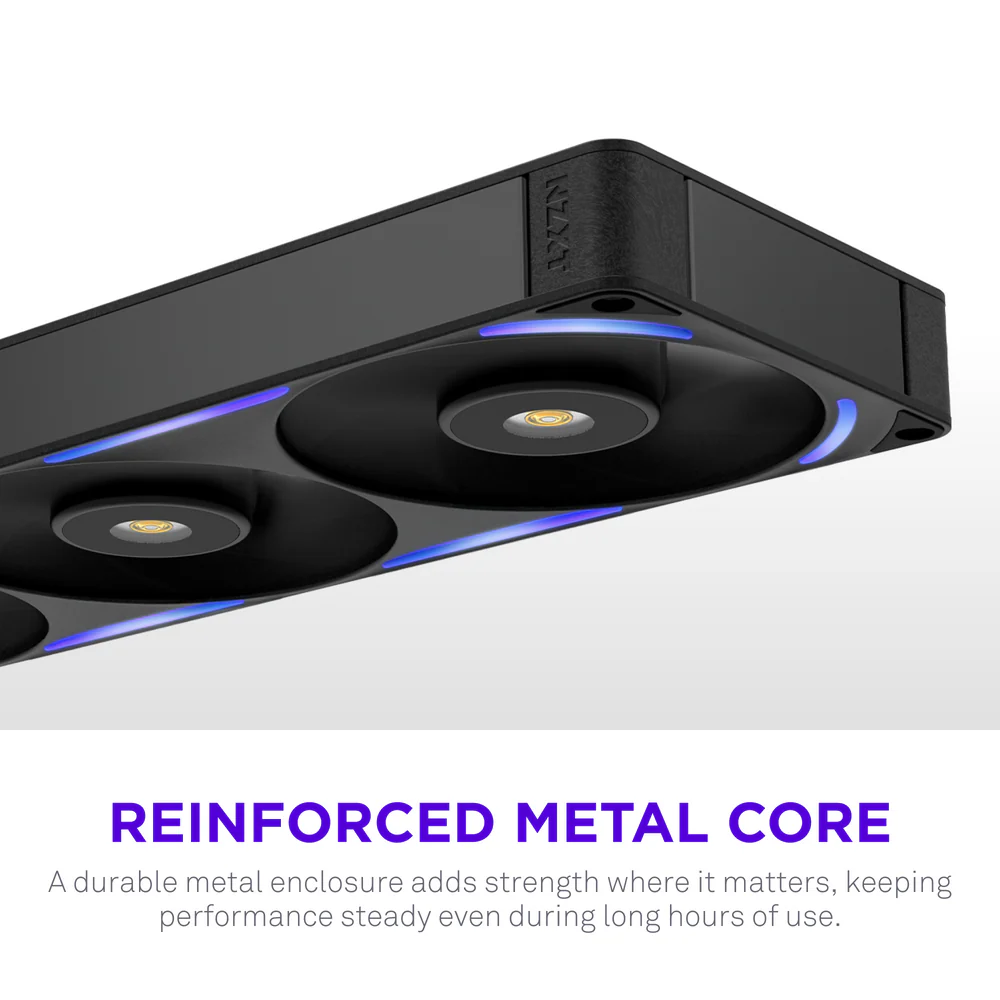 NZXT F360X Performance RGB Single Frame Case Fan - 360mm / Black