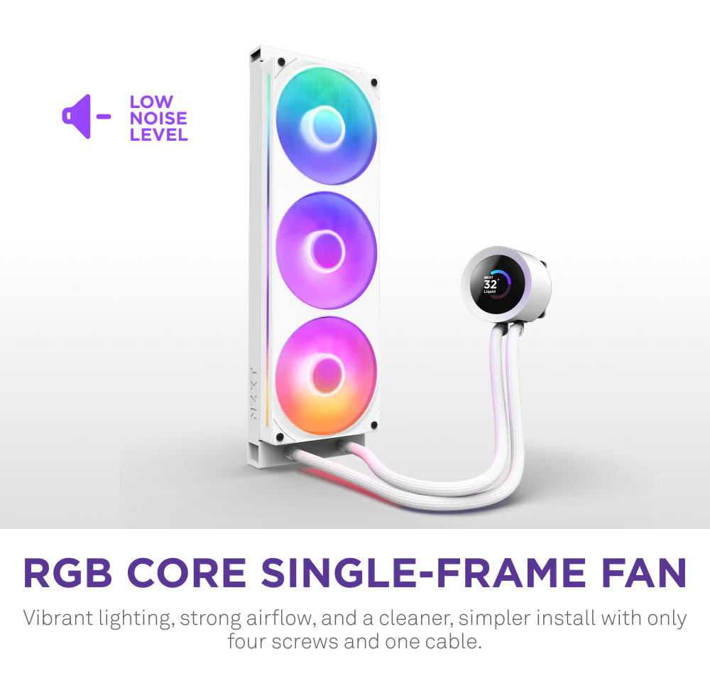 NZXT Kraken 360 RGB V2 AIO Liquid Cooler - 360mm / White