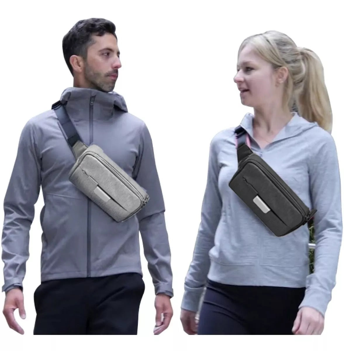 Wiwu Funny Pack Shoulder & Waist Pouch - Gray