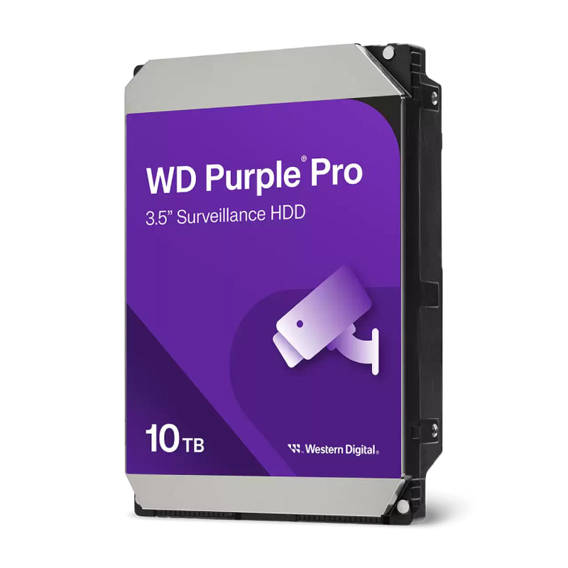 WD Purple Pro Surveillance Hard Drive - 10TB / 3.5-inch / SATA / 512MB Buffer