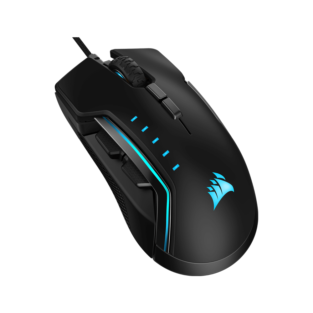 CORSAIR iCUE GLAIVE PRO RGB Wired Gaming Mouse - Black