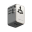 MOMAX Universal 4-Port Travel GaN Charger with Dual AC - 100W / USB-A / USB-C / Titanium