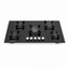 Glemgas Built-In Crystal Glass Gas Hob, 90cm GLGV955HBK