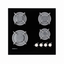 Glemgas Built-In Crystal Glass Gas Hob, 60cm GLGV64HBK