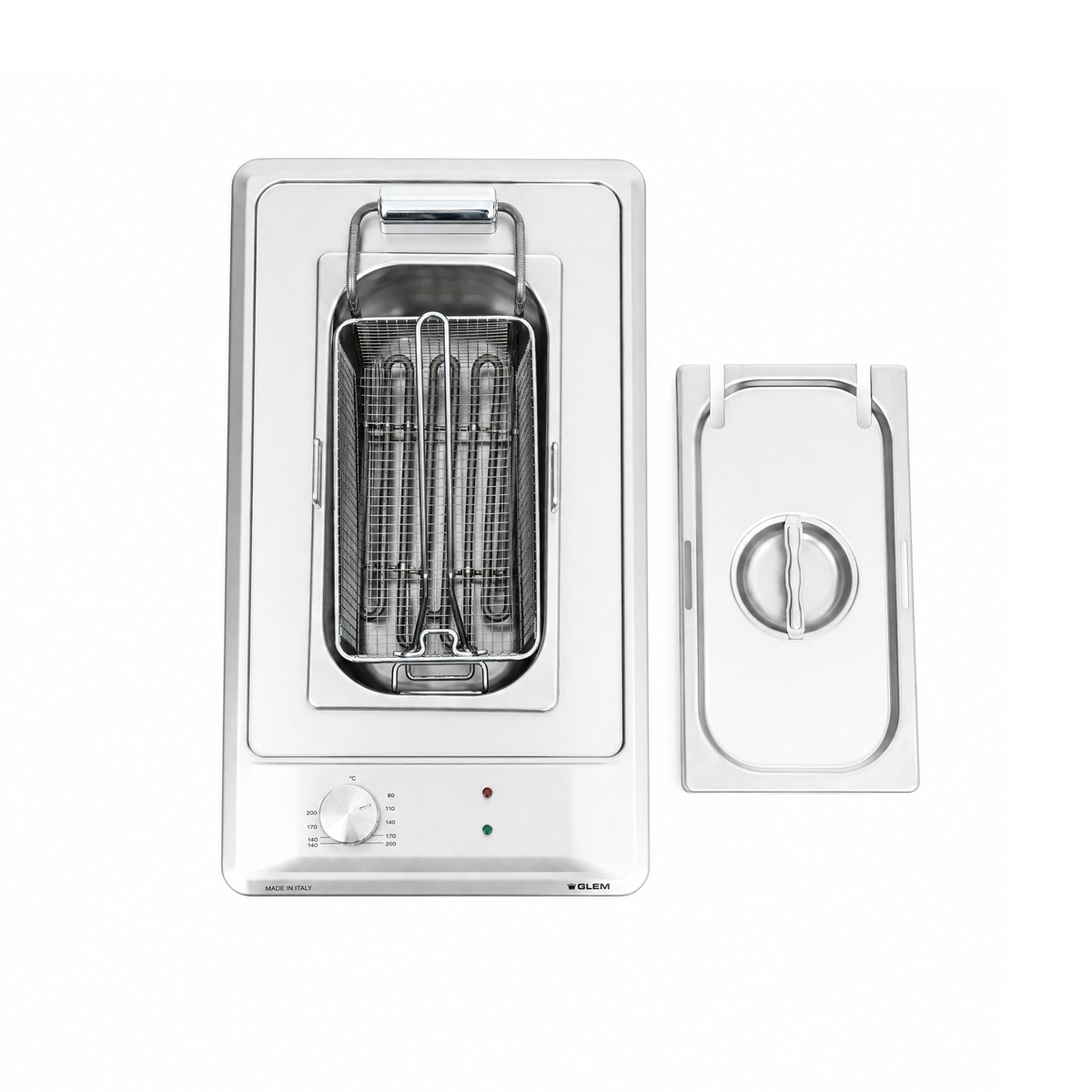 Glemgas Built-In Electric Fryer 30cm, GLGT3FIX - Stainless Steel