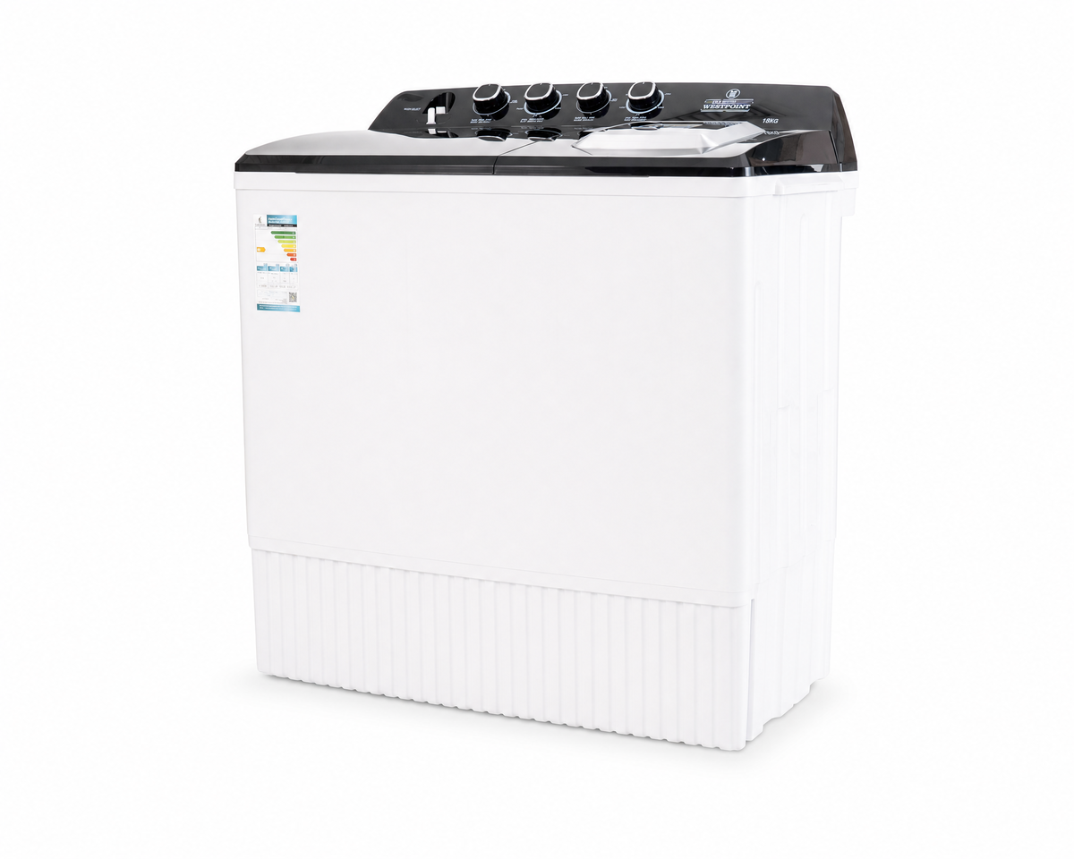 Westpoint Twin Tub Washing Machine with Pump, 18Kg WPWTX-1824