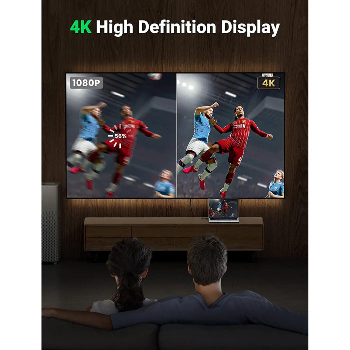 يوجرين منفذ العرض إلى إتش دي إم أي  كابل  3 متر  أسود