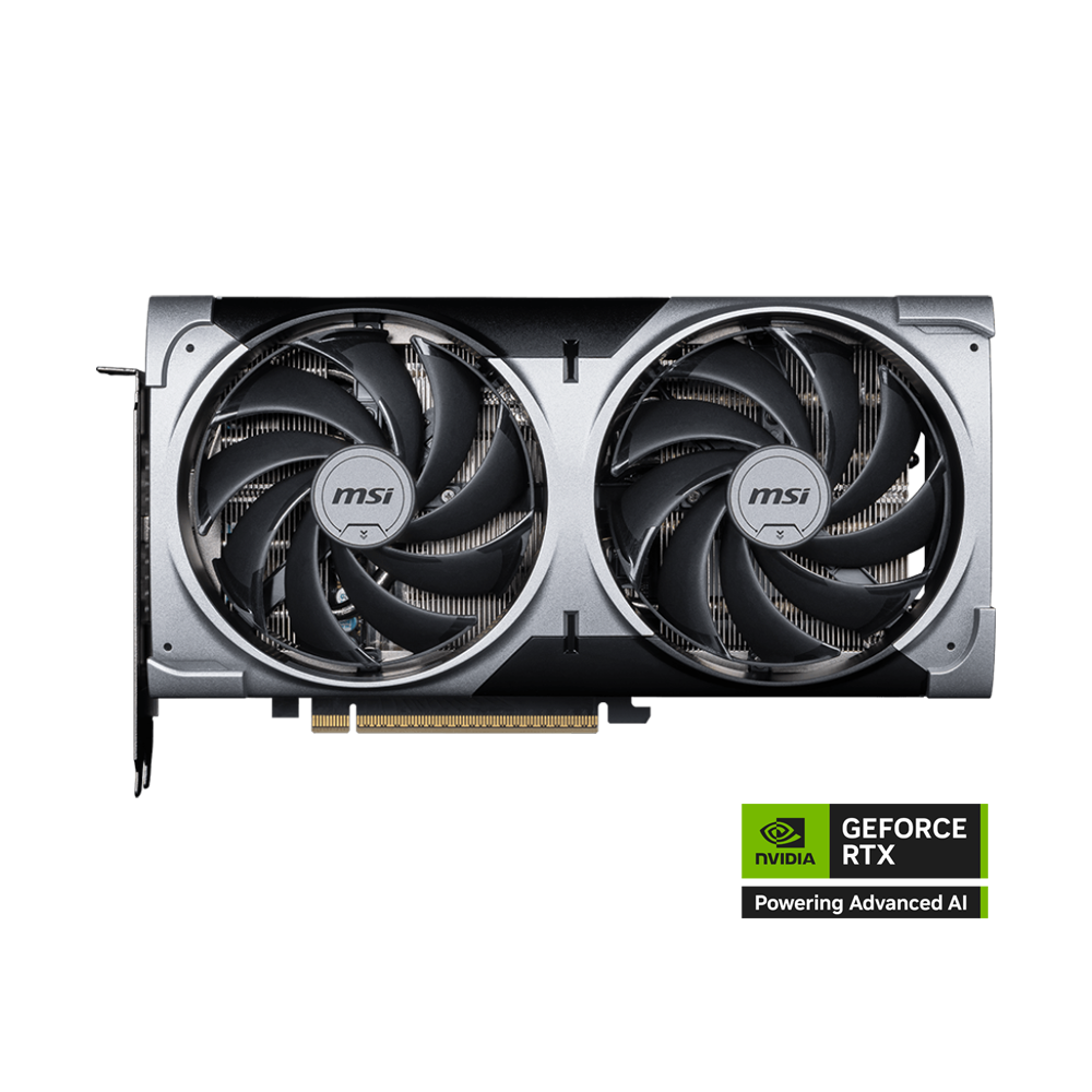 MSI VENTUS 2X GeForce RTX 5070 OC Graphic Card - 12GB / 28Gbps / 192-bit / HDMI / DisplayPort / Black