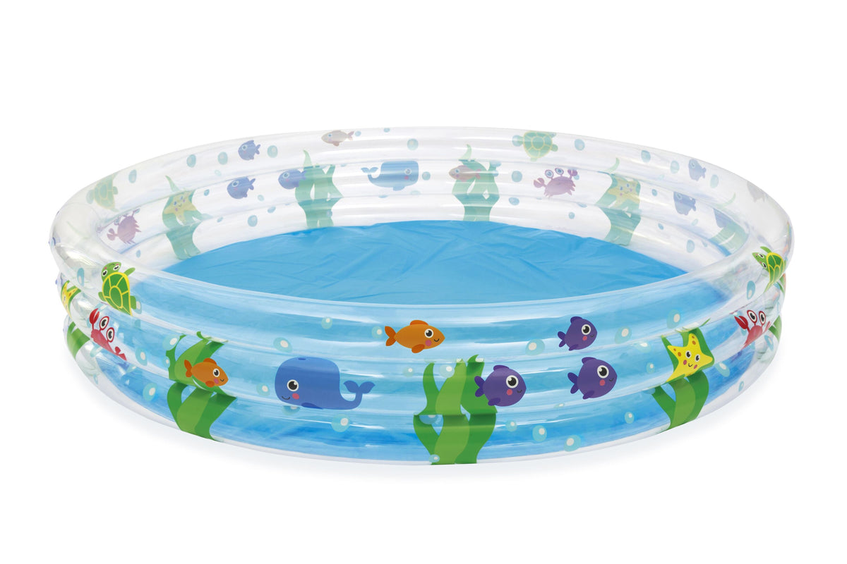Bestway 1.83M X H33Cm Deep Dive 3-Ring Pool (Contents:One Pool, Repair Patch) Age 2+