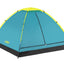 Bestway 2.10m x 2.10m x 1.30m cooldome 3 tent (contents:tent, carry bag, eight pegs, one layer)
