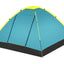 Bestway 2.10m x 2.10m x 1.20m coolground 3 tent (contents:tent, carry bags, ten pegs, one layer, 600mmh20)