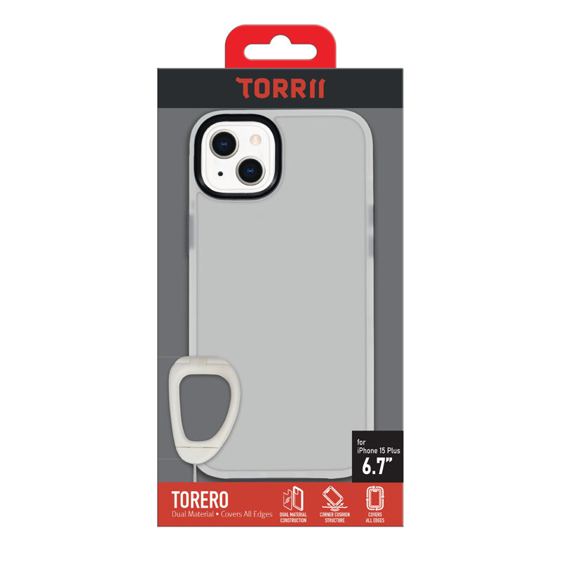 Torrii Torero Case Anti-Bacterial Coating - iPhone 15 Plus / 14 Plus / Clear