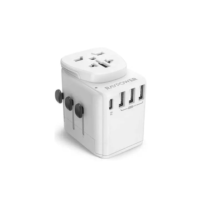 RAVPower RP-PC099 Diplomat Travel Charger - 30W / 4-Port / White