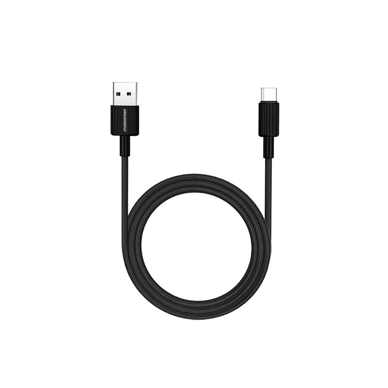 RockRose 2.4A USB-C PVC  - 1M / Black