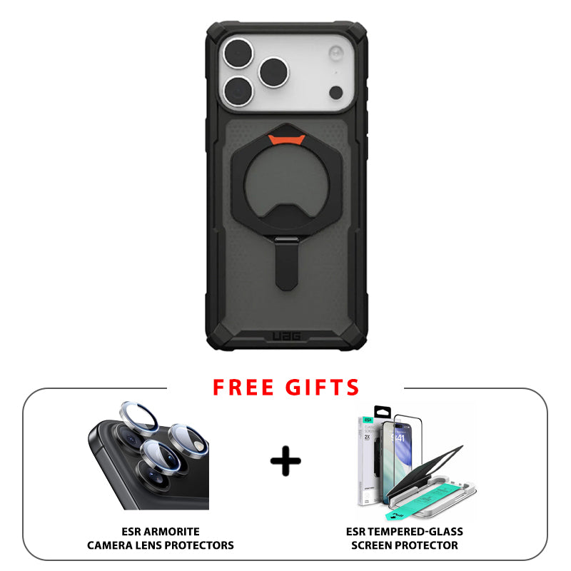 UAG Plasma XTE MagSafe Case For Apple iPhone 17 Pro Max - Black/Pop Orange