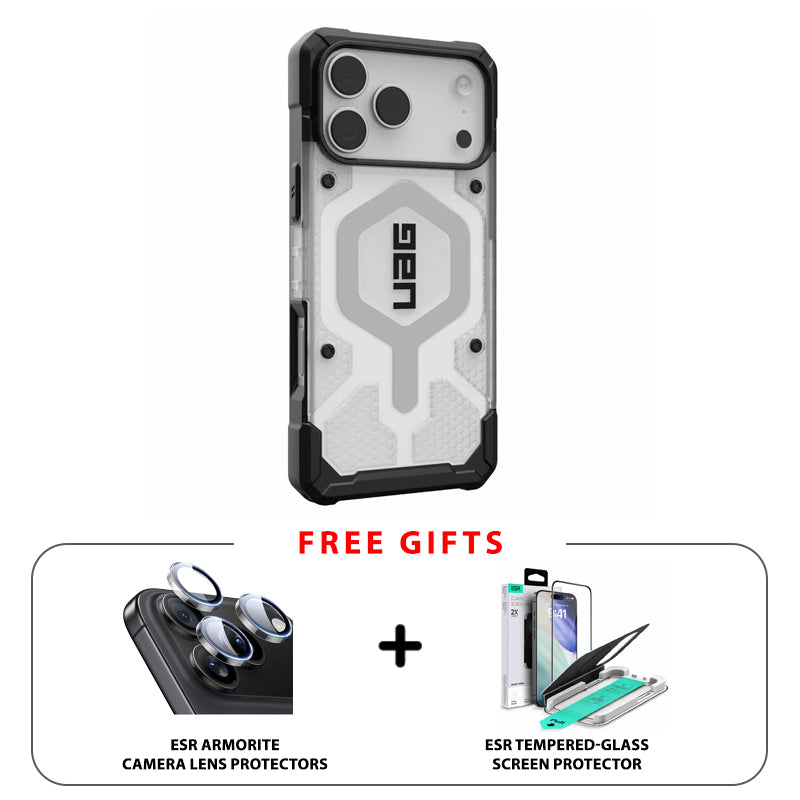 UAG Pathfinder Clear MagSafe Case For Apple iPhone 17 Pro Max - Ice/Silver