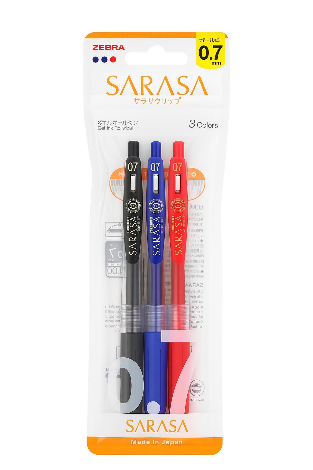 Zebra 0.7mm Pen - 3 Pieces