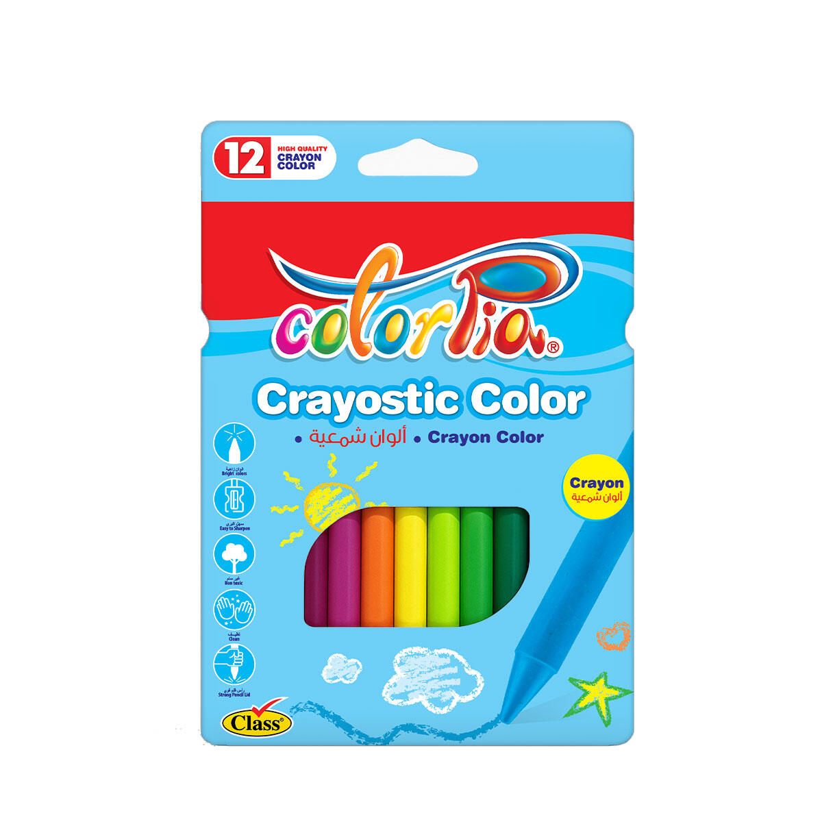 Class Colorpia Crayostic Colors - 12 Pieces