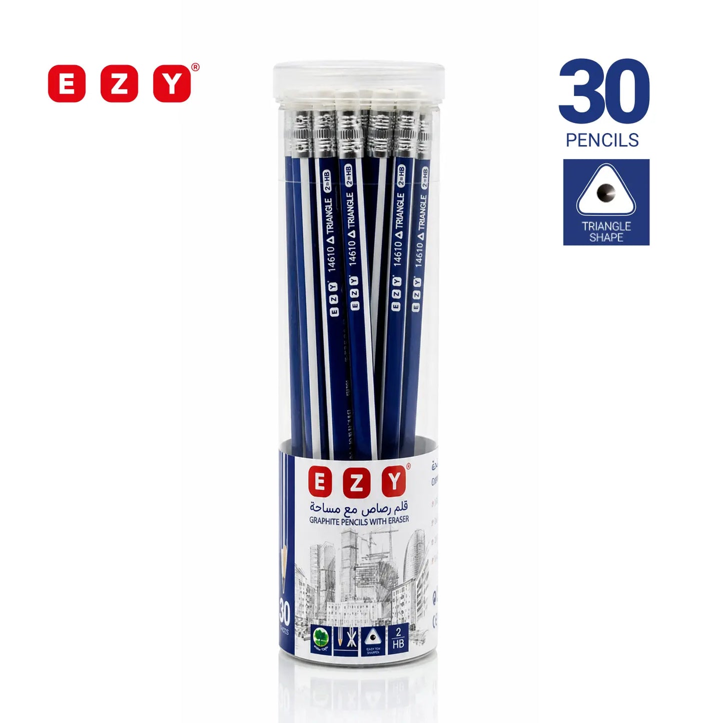 Ezy Triangle Pencil - 30 Pieces