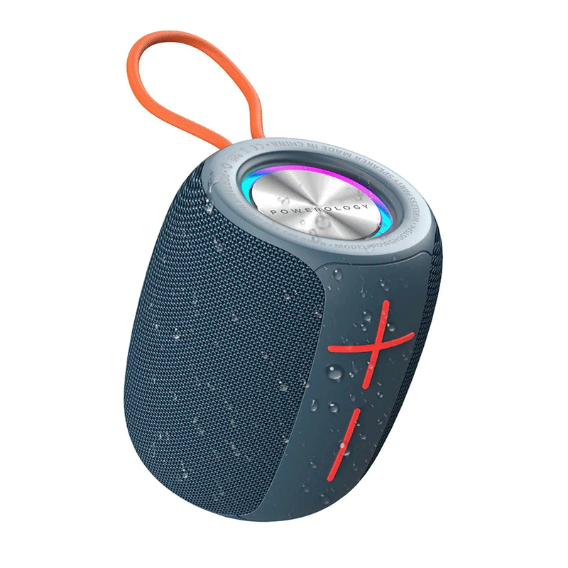 Powerology Ghost Speaker - Bluetooth 5.0 / Water-Resistant / Navy Blue