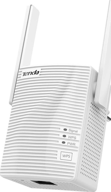 Tenda A18 AC1200 Gigabit WiFi Range Extender / Repeater / Booster / Hotspot With 100 Mbps LAN Port / Dual Band 2.4GHz 300Mbps+5GHz 867Mbps / Hide SSID / WPS Function / Encryption Mode - White