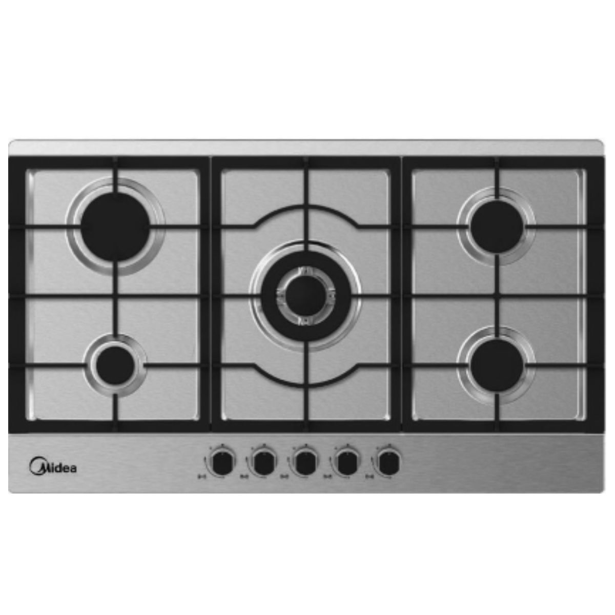Midea Built-in Gas Hob 90cm 5 Burners, Stainless Steel - 90GSQ005