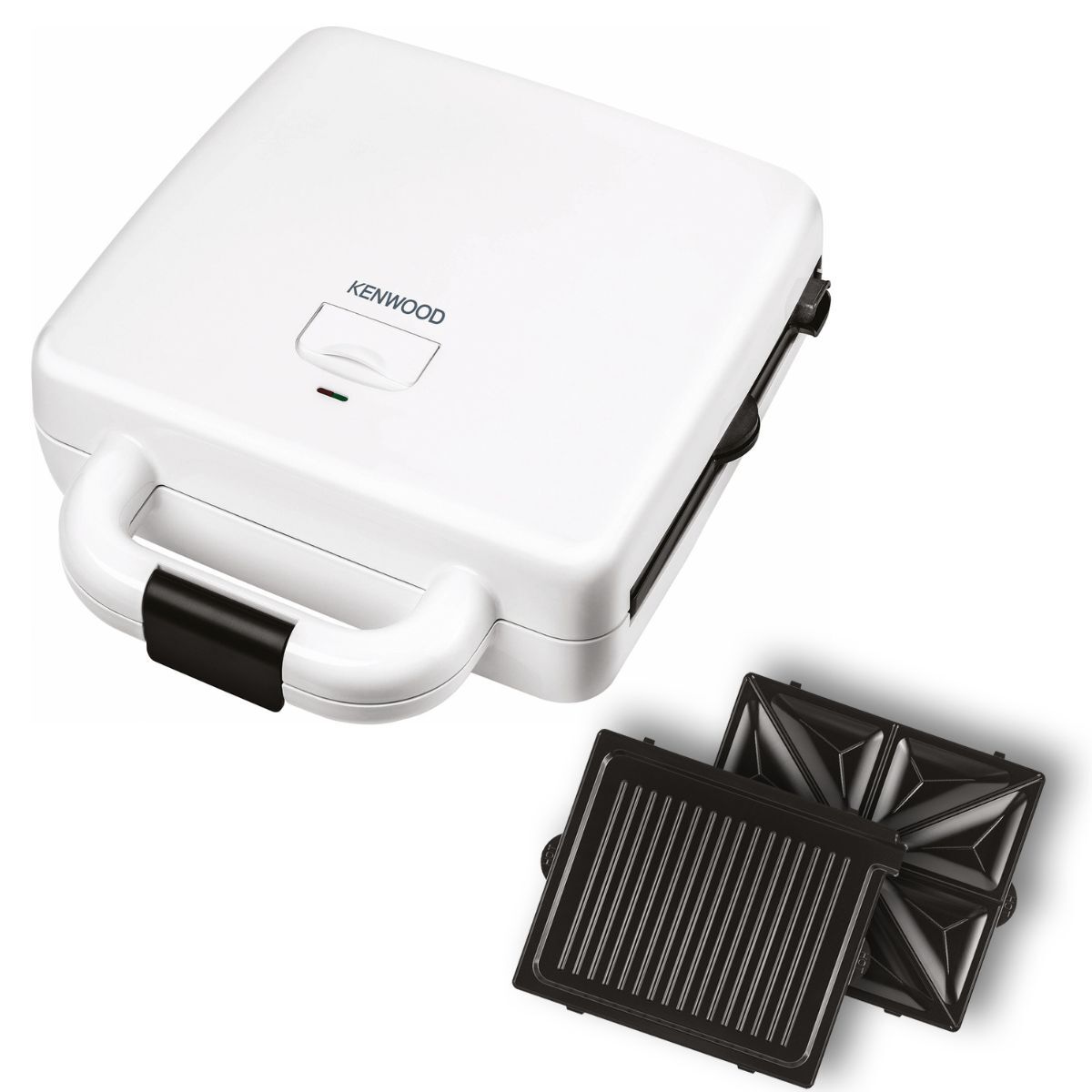 Kenwood Sandwich Maker 3 in 1, 1300Watts - White