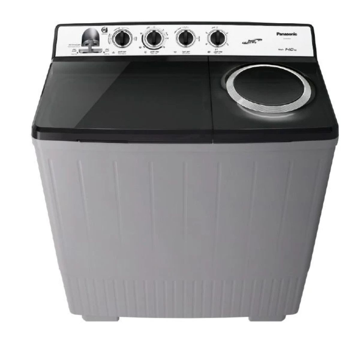 Panasonic Twin Tub Washing Machine 16KG,13KG,Abaya Wash, Silver - NA-W16XG1BKW