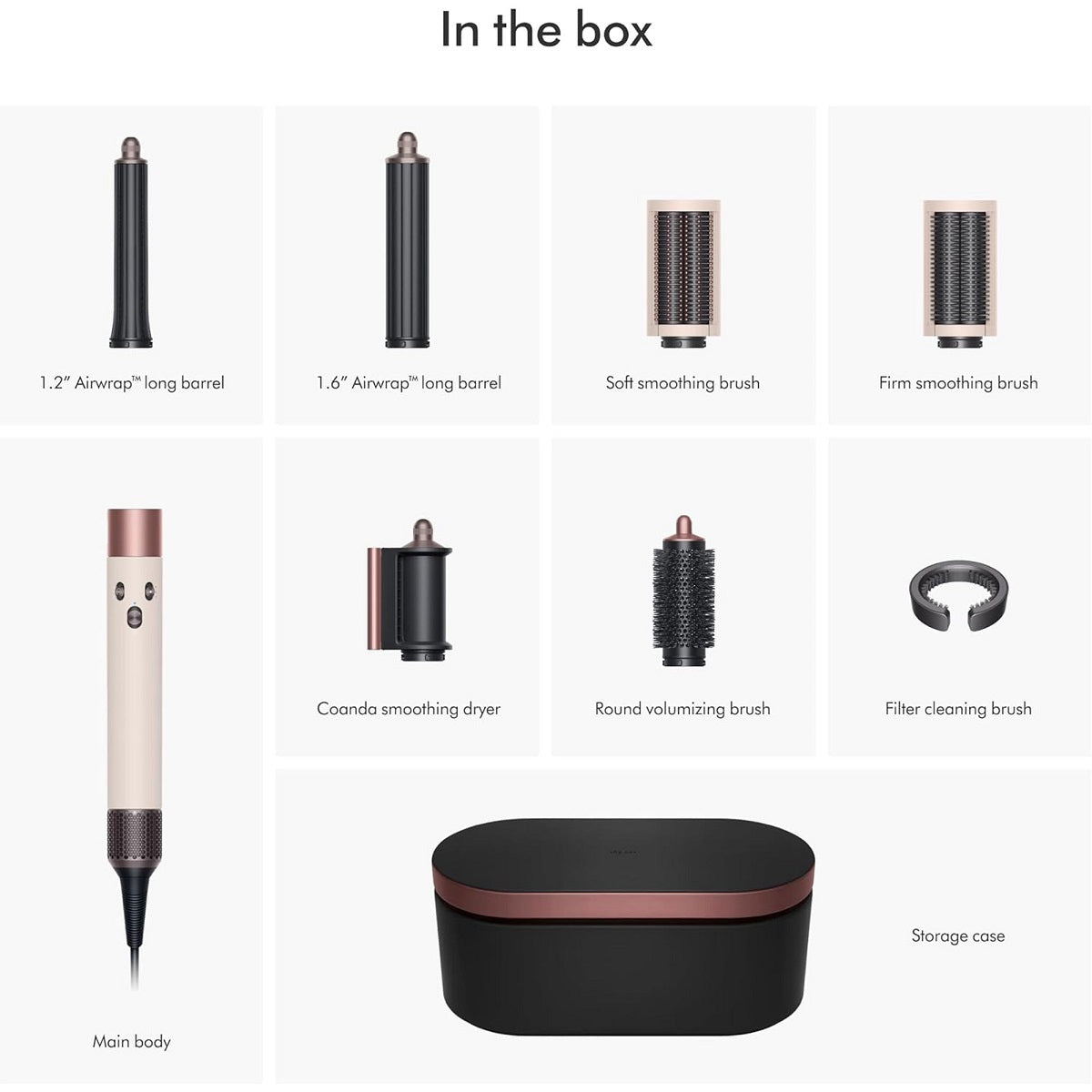 Dyson Airwrap i.d. Multi-Styler and Dryer – Straight + Wavy (Ceramic Pink/Rose Gold) - DY-601857-01